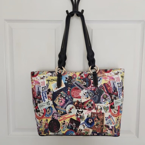 Dooney & Bourke Colorful Disney Collage Tote - Picture 2 of 4